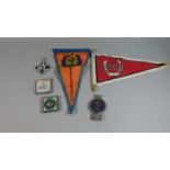 A Collection of Vintage Car Badges to Include RAC and Caravan Club Together with Two Caravan Club