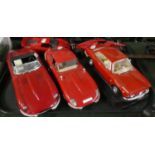 A Tray Containing Five Diecast Toys to Include Jaguar, Alfa Romeo, Ferrari