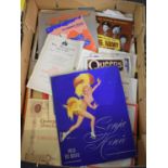 A Box of 1930's/1980's Theatre Programmes to Include the Army Game, Show Time, All Star Variety