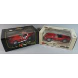 Two Boxed Burago Ferrari Diecasts, 250 GTO 1962 and 250 Testa Rossa 1957