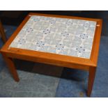 A Tiled Topped Coffee Table, 71cm Wide