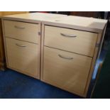 A Pair of Two Drawer Filing Cabinets, 41cm Wide
