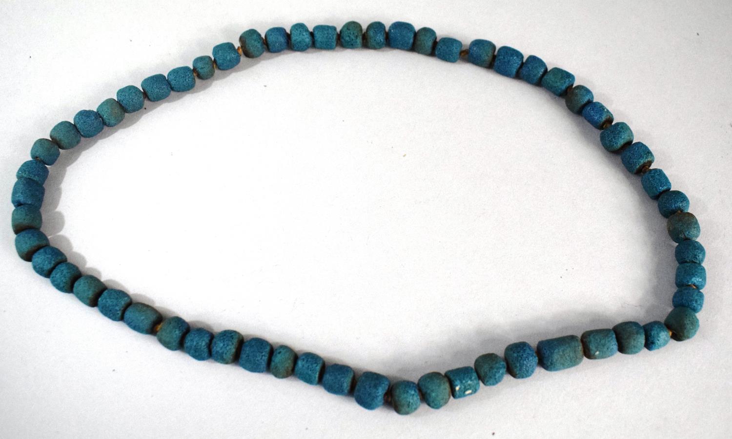 A Vintage Blue Coral Necklace