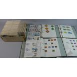 Four Loose Leaf Stamp Albums and Contents Together with Large Collection of Airmail Envelopes with