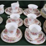 A Floral Pattern Part Tea Set