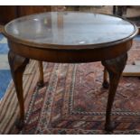 An Edwardian Walnut Circular Coffee Table on Short Cabriole Legs, 60cm Diameter