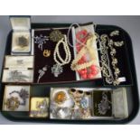 A Tray of Costume Jewellery