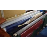 A Collection of 6 Rolls of Upholstery Fabric