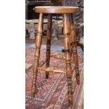 A Modern Circular Topped Kitchen Stool