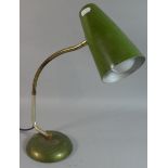 A Vintage Adjustable Desk Top Reading Lamp