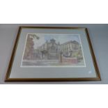 Two Limited Edition Dennis Flanders Prints of Peterhouse College, Cambridge