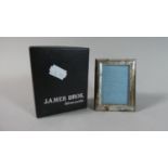 A Miniature Silver Easel Backed Photo Frame, 8cm high, With Original Box