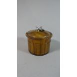 A Horn Pill Box with Silver Finial in the Form of a Bee, 3.5cm Diameter
