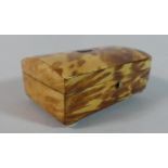 A Small Tortoiseshell Dome Topped Box, 7.5cm Wide