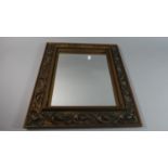 A Moulded Framed Rectangular Wall Mirror, 50cm high