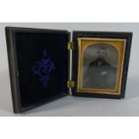 A Victorian Daguerreotype Cased Photograph of a Gentleman, 7.5cm High