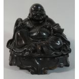 A Resin Study of Seated Smiling Buddha, 14cm High