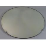 A Mid 20th Century Circular Bevel Edge Wall Mirror, 40.5cm Diameter