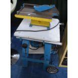 A Circular Electric Table Saw on Trolley