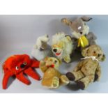 A Collection of Merrythought Soft Toys to Include Teddy Bears, Rabbits, Lion etc