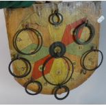 A Vintage Wall Hanging Quoits Game, 32cm High