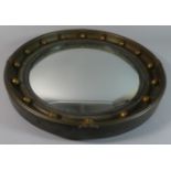 A Late 19th/Early 20th Century Circular Gilt Framed Convex Wall Mirror, 47cm Diameter