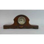 An Edwardian Oak Mantle Clock, Movement Appears Overwound, 29cm Wide