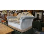 A Mid/Late Window Box Seat in the Form of a Miniature Buttoned Upholstered Settee, 160cm Wide