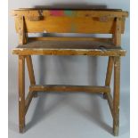 A Vintage Two Tier Artist's Easel Stand, 66cm Wide