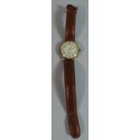 A 9ct Rose Gold Vintage Wrist Watch, Dated 1949 to Back, Intermittent Manual Movement