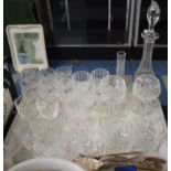 A Tray of Various Glassware and Silver Plated Cutlery