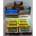 A Collection of Various Boxed Diecast Models of Buses, Cars, Volvo Coach etc