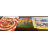 Three Panels for Mcdonalds Happy Meal Toys, Rev-ups, Dragonettes and Twisting Sports, Each 55cm