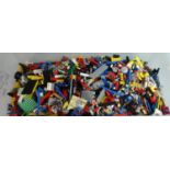 A Box Containing a Large Quantity of Vintage Lego Bricks etc