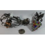 Two Wrought Iron Ceiling Lights