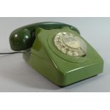 A Vintage Green Two Tone Telephone