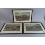 A Collection of Three Framed 'Vale of Aylesbury Steeplechase' Plates Nos. 1, 2 and 4