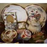 A Tray of Ceramics to Include Crown JT Jones Pheasant Ornament, Aynsley Mulberry Wood Pheasant,