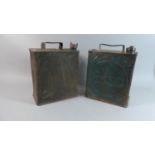 Two Vintage Petrol Cans for Esso and Pratt