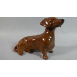 A Beswick Seated dachshund