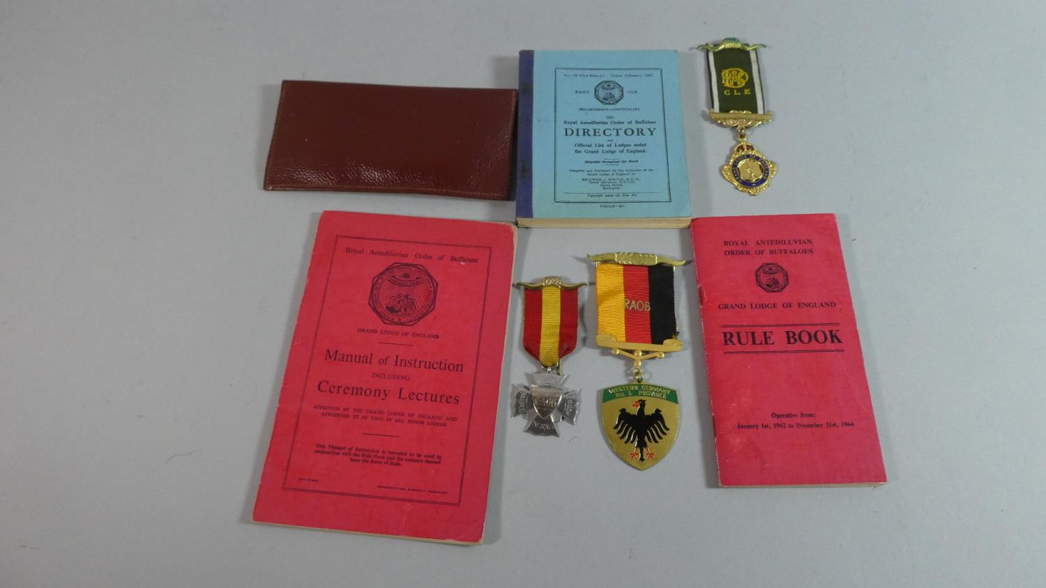 A Collection of Royal Antediluvian Order of Buffaloes Ephemera to include Membership Pack 1961,Three