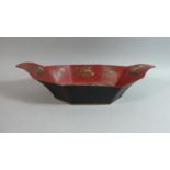 A North Indian Lacquered Metal Bowl, 41.5cm Wide