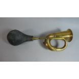 A Brass Vintage Style Car Horn, 36.5cm Long