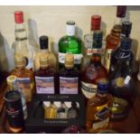 A Tray of Spirits To Include Gordons and Bathtub Gin, Captain Morgan Rum, Bells Whisky, Vodka, Welsh