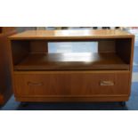 A G Plan TV/DVD Stand with Fitted Base Drawer and Pull Out Slide, 82cm Wide