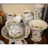 A Collection of Portmeirion "Variations" and "Botanic Garden" Items to Include Toilet Jug and Bowl