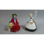 A Royal Doulton Figure, Linda HN 2106 and a Royal Doulton Mothers Help HN 2151