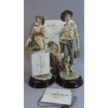 A Pair of Italian Limited Edition Giuseppe Armani Figures with Certificates