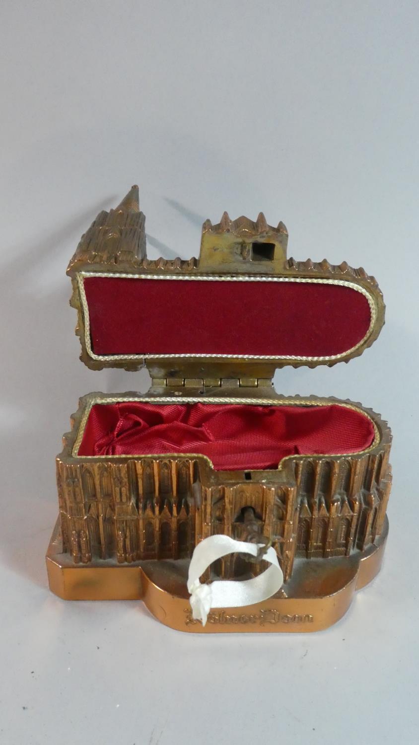 A German Musical Jewellery Box in the Form of Cologne Cathedral, with Key and Working Order, 15cm - Image 3 of 3