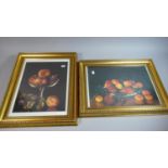 A Pair of Gilt Framed Prints, Still Life Fruit